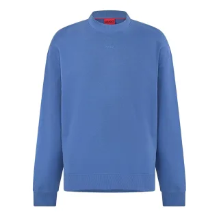 Hugo - Sweatshirt für Herren, Baumwolljersey, Leger, leger (Mittelblau)