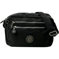 BAG STREET Umhängetasche Bag Street Nylon Umhängetasche schwarz (Umhängetasche), Damen, Jugend Umhängetasche Nylon, schwarz ca. 25cm x ca. 17cm