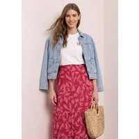 STREET ONE Maxirock Sommer aus Chiffon mit Print/Weich fallende Volants