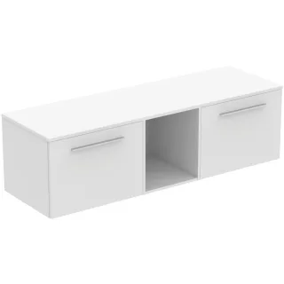 Ideal Standard Möbel-Set 160cm i.life B 2 Auszüge 1 mi.off.Fach Gr.Chrom Weiß matt, T5846DU T5846DU