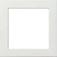 Adapterrahmen mit quadratischem Ausschnitt 50 x 50 mm flach weiß (glänzend), Retail