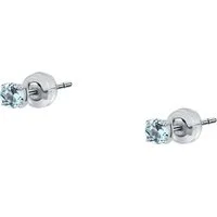 CHRIST Paar Ohrstecker CHRIST Damen-Ohrstecker 375er Weißgold 2 Topas