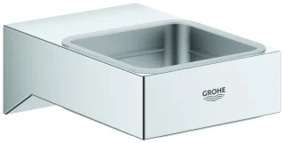 Grohe Halter Selection Cube 40865 für Glas/Seifenschale/Seifenspender chrom, 40865000 40865000
