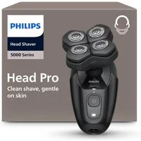 Philips Glatzen-Rasierer HS5980/15, Haarschneider mit 36 ComfortCut-Klingen, nass und trocken verwendbar