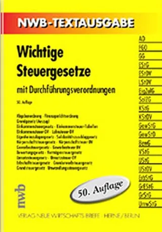 Steuergesetze mit Durchführungsverordnungen