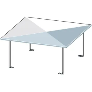 Bertrams Camino-fix Dach 02DE27 Innenmaß 270/270 mm, aus Edelstahl
