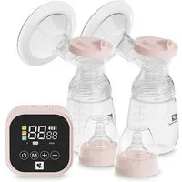 LORELLI Elektrische Doppelmilchpumpe Eva, elektrisch, 180ml Fassungsvermögen, USB-Kabel, Timer, Adapter