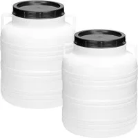Garronda Regentonne Set 30 Liter Weithalsfass BPA-frei Lebensmittel Fass Deckel GD-0121, 30 l, (2-tlg), BPA-Frei