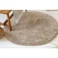 OTTO home Hochflor-Teppich Josetta, auch als Läufer erhältlich, rund, Höhe: 50 mm, Langflor, Shaggy, dichter weicher Hochflor, uni farben, Wohnzimmer