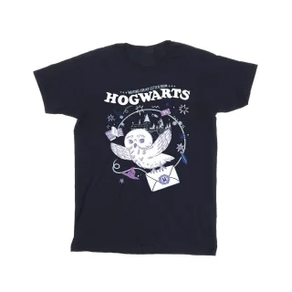 Harry Potter - "Letter From Hogwarts" T-Shirt für Mädchen (Marineblau)