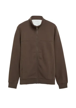 s.Oliver - Sweatshirt Jacke braun - Gr. - 3XL