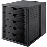 HAN Schubladenbox HAN SYSTEMBOX KARMA 14508-13 Schubladenbox Schwarz DIN A4, DIN C4 Anza