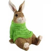 colourliving Osterfigur Dekohase mit farbigen Pullover Osterhase Deko Hasen für Haus/Garten, dieser Deko Hase ist eine charmante Ergänzung für jedes Ambiente