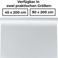 shelfmade Fensterfolie 1PLUS Fensterfolie Milchglasfolie (grob), SELBSTKLEBEND, statisch haftend, Sichtschutzfolie Blickschutzfolie für Fenster, Tür, Glas-Trennwand für Küche Bad und Büro