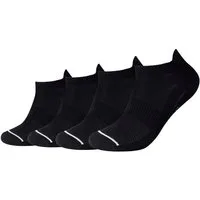Camano Sneakersocken function (4-Paar) mit Micro-Plüsch an Ferse und Zehen