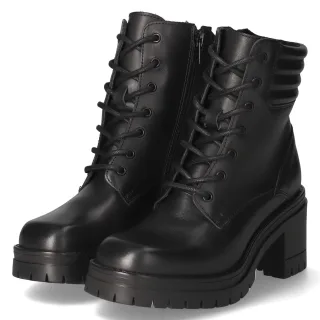 Fräulein Frida Schnürstiefeletten  Schwarz - Gr. 41 -  Textil und Synthetik