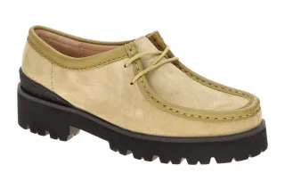 Clarks Walla Yukoner 26329291 4 Gr?n Maple Plateau Mokassin Damen Schn?r-Halb...