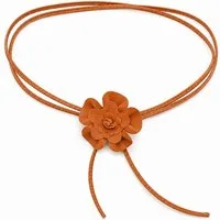 COLLEZIONE ALESSANDRO Taillengürtel Blüte Lederband mit echt Leder Blüte