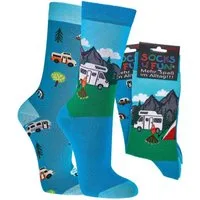FussFreunde Socken 2 Paar Fun Socken, Spaß mit Socken, viele lustige Motive, Geschenkidee (Set, 2 Paar) handgekettelte Zehennaht, Piqué-Komfortbund