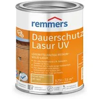 Remmers Holzschutzlasur Dauerschutz-Lasur UV ebenholz 0,75 Liter, farblos UV+, blockfest, wetterbeständig