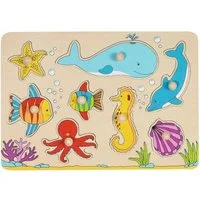 Gollnest & Kiesel Puzzle Steckpuzzle Unterwasserwelt, Puzzleteile