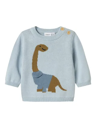 NAME IT - NBMDAMIN LS KNIT celestial blue - Gr. - 62