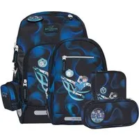 Beckmann Norway Schulrucksack Beckmann Schulranzen Active Air Flex Set 6tlg. Magic League Fussball b