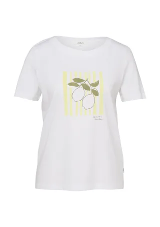 s.Oliver - T-Shirt weiß - Gr. - 34