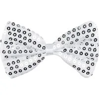 Boland Kostüm Fliege Spangles silber