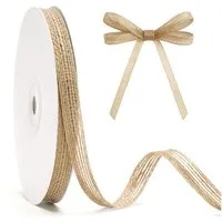 Bomiclss Geschenkband 10 m Jute-Geschenkbänder, DIY-Dekoband im Vintage-Stil, Geschenkband für Hochzeiten, Geschenke und Weihnachtsdekoration.