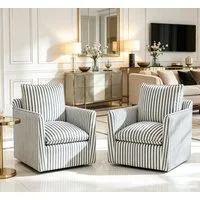 CANMOV Loungesofa Einzelsofa, 360 ° Drehbare Relaxsessel mit Rückenkissen und Sitzkissen, 2 Teile, Einzelsessel mit Zierkissen, am Boden drehbar