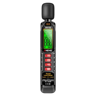 ANENG GN102 Digital Noise Meter 30-130dB Sound Level Meter LCD Backlit Display Compact Design Accurate Measurement
