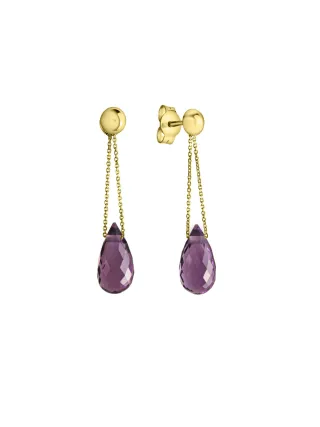 Celesta Gold Ohrring 375 Gelbgold Amethyst