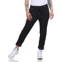CLEO STYLE Jogginghose Damen Jogginghose 8115 42-46 Schwarz