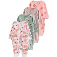 Next Schlafoverall Babyschlafanzüge, 4er-Pack (4-tlg)