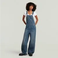 G-STAR Latzhose Straight Leg Dungaree mit Knöpfen an den Seiten