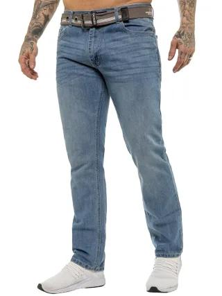 Enzo | Herren-Denimjeans mit geradem Bein