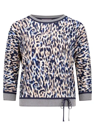 betty barclay - so cosy - - Strickpullover dark blue/beige - Gr. - 42