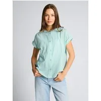 TOM TAILOR Kurzarmbluse Blusen & Shirts Loose Fit Bluse