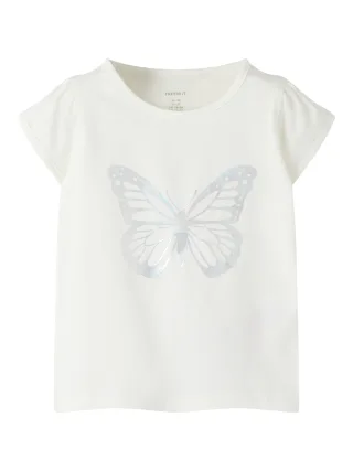 NAME IT - NMFFIPASA CAP SL TOP BOX Cloud Dancer - Gr. - 116
