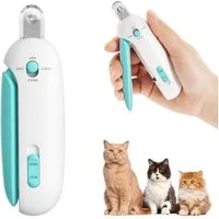 Ledander Krallenschneider Sicherer Krallen-Schneider für Kätzchen & Indoor-Katzen, (Katzennagelschere mit verstellbarem 3-Größen-Schneideloch & integriertem Nagelfeilen), Anti-Spritz Krallenschneider