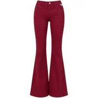 Kaiser24 Bootcut-Jeans Replay Renecara Flare Jeans Damen Rot – Stretch Denim Schlaghose