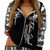 Jaylvis Collegejacke Damen Collegejacke Sweatjacke Sportjacke Joggingjacke mit Kapuze mit Kapuze
