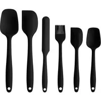 FOUORTUNATE-BEE Teigschaber 6er Set Silikonspatel für Küche, Backen und Kochen, Vielseitige Teigschaber zum Rühren, Backen und Zubereiten