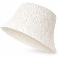 ZUKUNFTSENKEL Fischerhut aus Papierstroh – Leichter Sommerhut mit breiter Krempe (Sonnenschutz, Damen, Herren) Anglerhut Bucket Hat