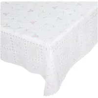 ANRO Tischdecke Lace Vinyltischdecke Häkelspitze Gartentischdecke (Einzelstück 1-tlg), Relief Lace Vinyl 138x100cm wasserabweisend