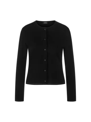 Marc Cain Additions - Feinstrick-Cardigan Knitted in Germany black - Gr. - 34
