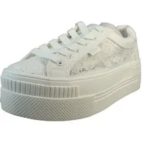Buffalo 1636161 Paired Bloom Low Top Hochzeit White Sneaker