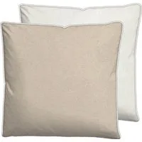 Biberna Kissenbezug HERMAL Melange Flanell uni, mit Reißverschluss, Wendekissenbezug, (1 Stück), Feinflanell, Made in Germany zertifiziert, kuschelig weich, mit Paspel