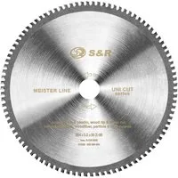 S&R Kreissägeblatt 254 x 30 x 3,2 mm 96T Multimaterial Uni Cut (Einzelsägeblatt, + Reduzierringe auf 25,4 mm und 20mm), 96 Hartmetallzähne, HM-Sägeblatt, Universales Sägeblatt